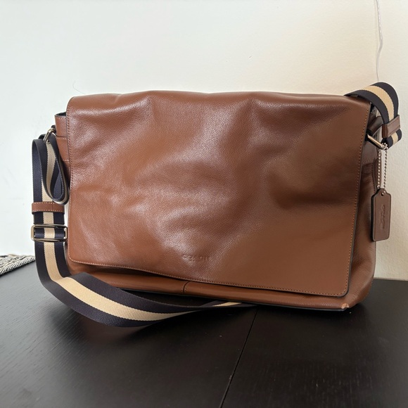 Coach Brown Leather Messenger Bag